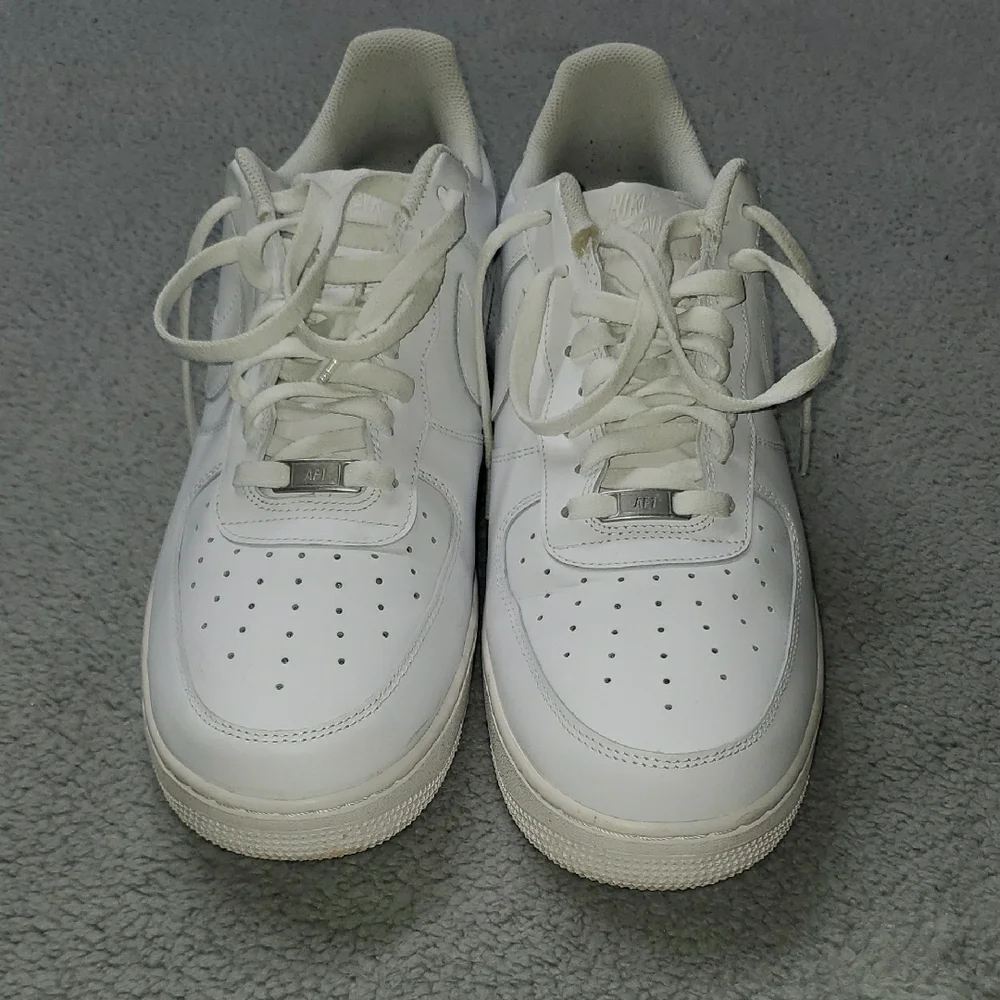 Nike Air Forcd 1 Men's White Sneakers Size 15